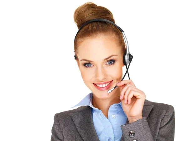 Beautiful receptionist or secretary — Stockfoto