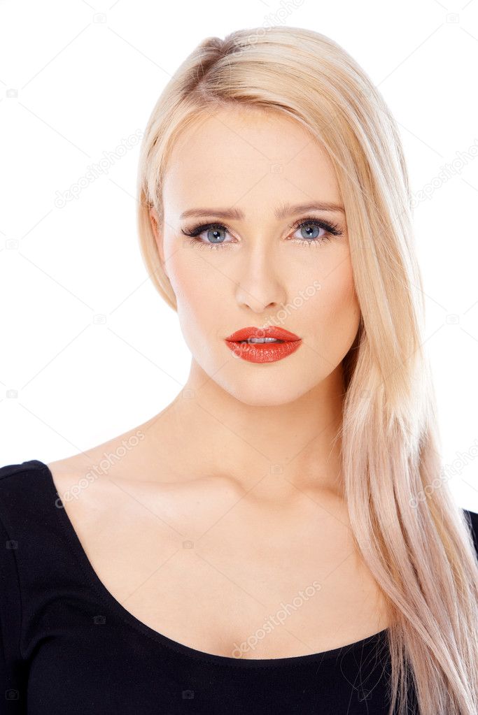 Blonde frau von hinten
