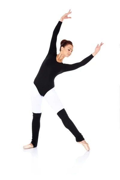 Beautiful ballerina practising her ballet — Stock Photo, Image