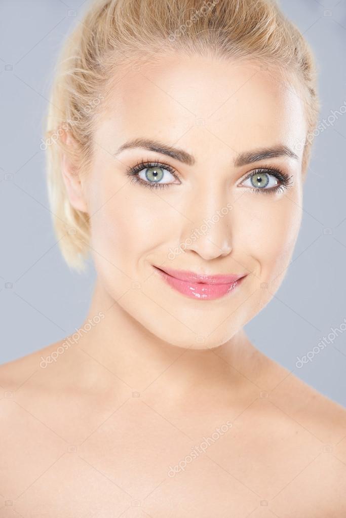 Beautiful fair haired woman with green eyes Stock Photo by ©dashek 47367225 Beautiful fair haired woman with green eyes Stock Photo by ©dashek 47367225