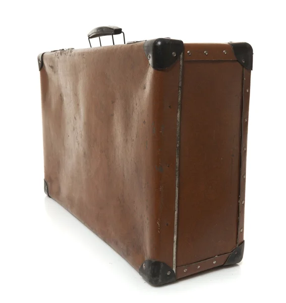 Old leather suitcase — Stock Photo, Image