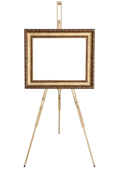 Blank art frame, wooden ease — Stock Photo, Image