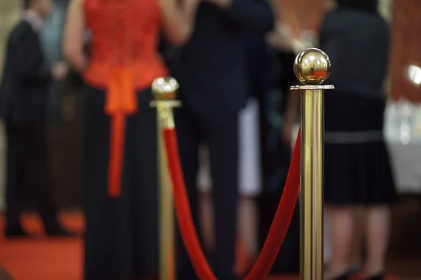 Rope barrier on award ceremony — Stock Photo, Image