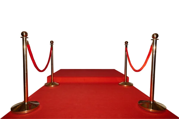 Red event carpet isolated — Stock Photo, Image