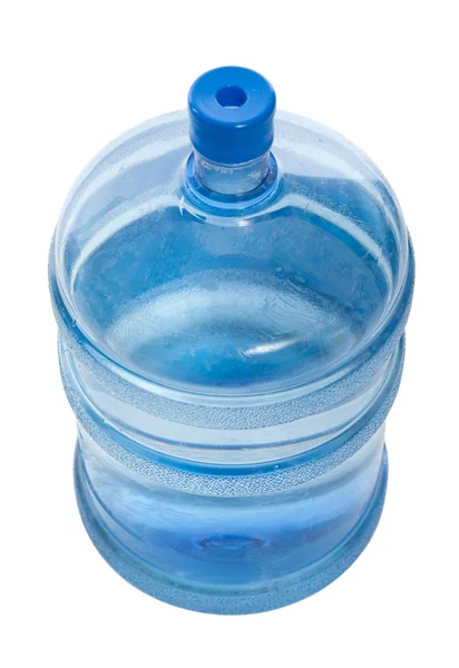 Büyük mavi plastik şişe içme suyu için — Stok fotoğraf