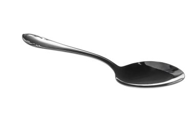 Beyaz ve yolunu izole kaşık