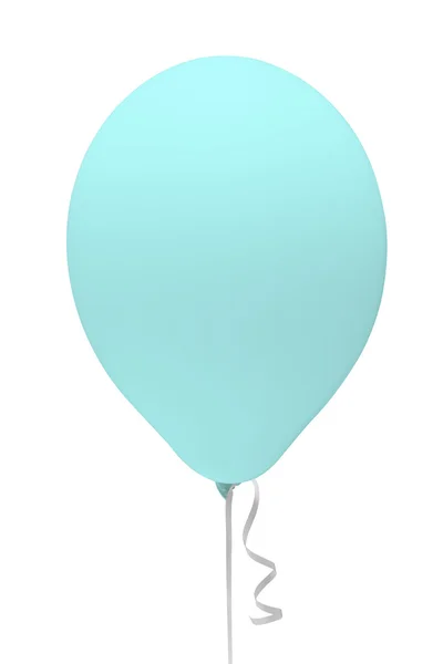 Cyan balloon matt — Stock Photo, Image