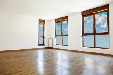 boş iç odası ve windows
