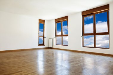 boş iç odası ve windows