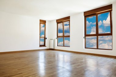 boş iç odası ve windows