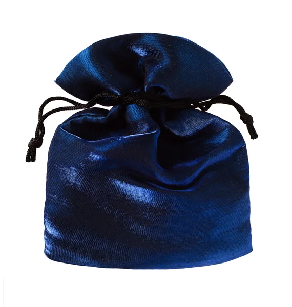 Purple cloth bag for jewelery — Stock Photo, Image