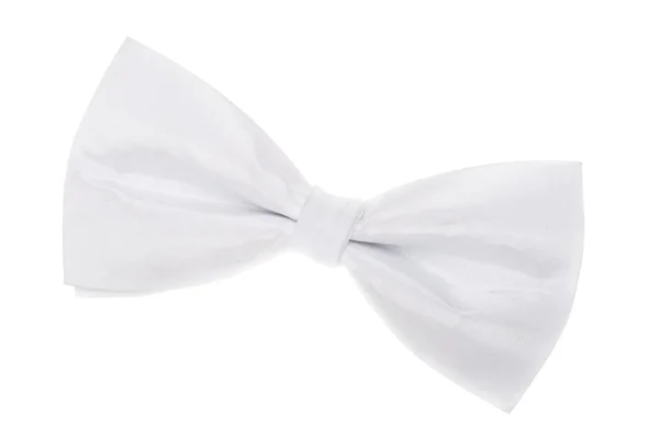 A white bow-tie on white background — Stock Photo, Image