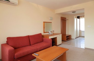 iç tasarım: modern küçük otel Oda TV