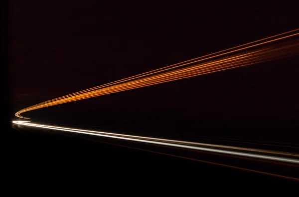 Car light trails in the tunnel. — Stock Photo, Image