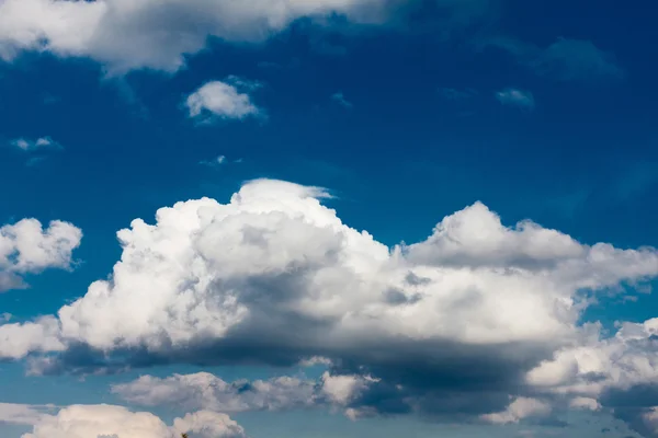 Set of white clouds over blue — Stock Photo, Image