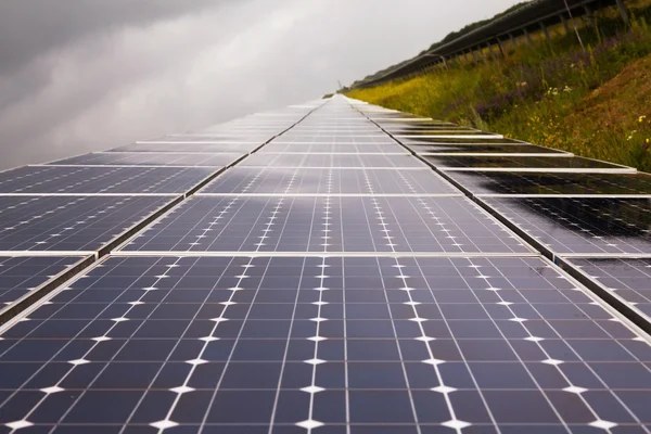 Power plant using renewable solar energy — Stock Photo, Image