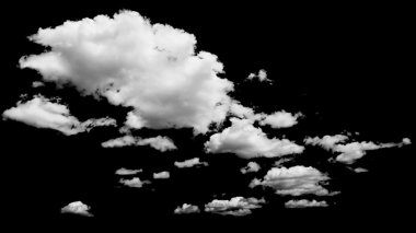 Mavi üzerine beyaz bulutlar