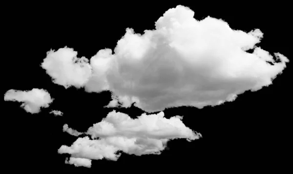 Изолированное Облако Над Черным Элементы Дизайна — стоковое фото