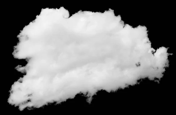 Vereinzelte Wolken Über Schwarz Designelemente Stockbild