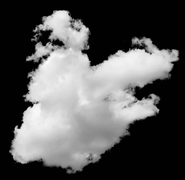 Geïsoleerde Wolk Boven Zwart Ontwerpelementen — Stockfoto