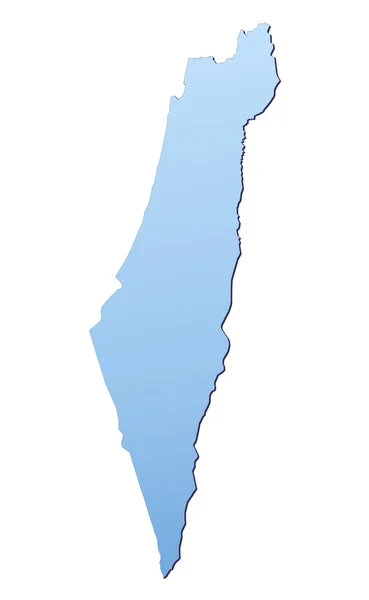 Карта Израиля — стоковое фото