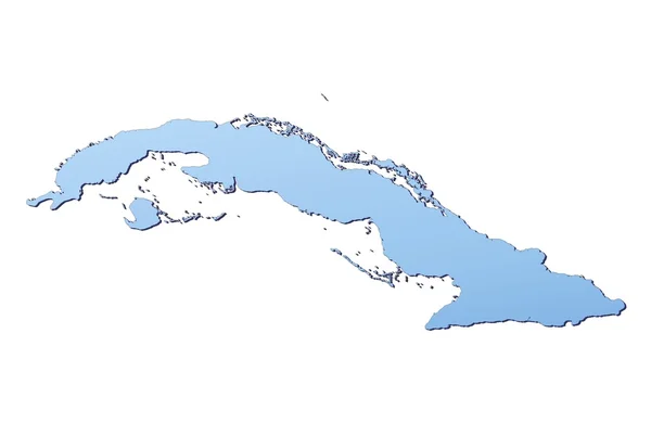 Cuba map — Stock Photo, Image