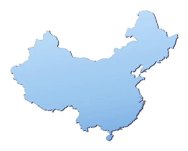 Çin Haritası — Stok fotoğraf
