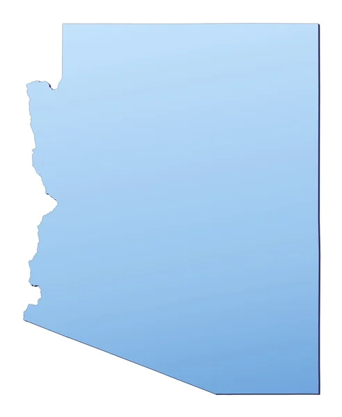 Arizona (Estados Unidos) mapa — Fotografia de Stock
