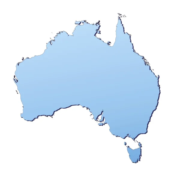 Australien Karte — Stockfoto