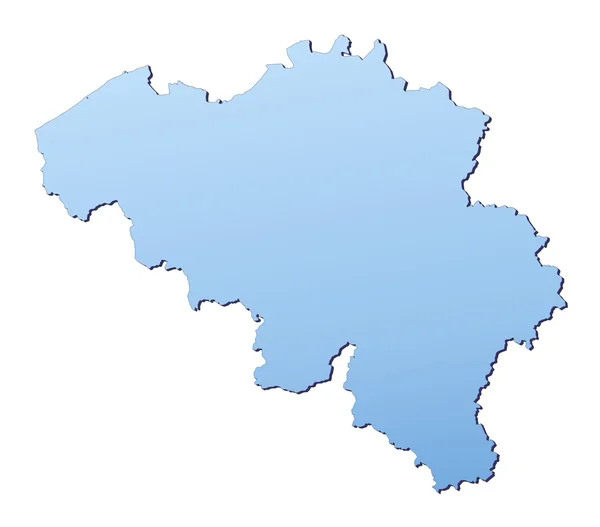 벨기에 지도 — 스톡 사진
