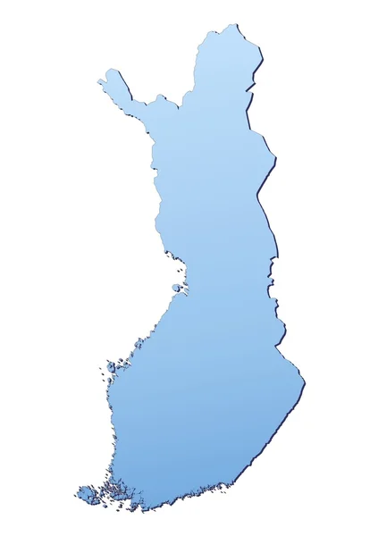 Finlandia mappa — Foto Stock