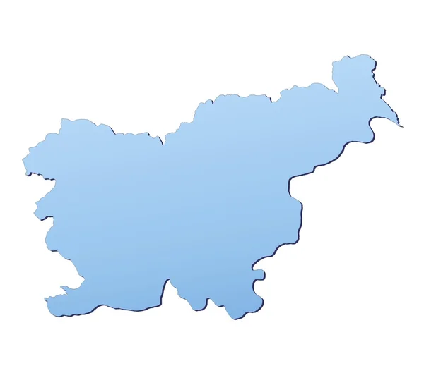 Eslovenia Mapa — Foto de Stock