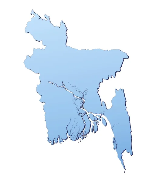 Бангладеш карта — стокове фото
