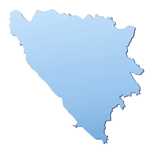 Bosnia-Erzegovina mappa — Foto Stock