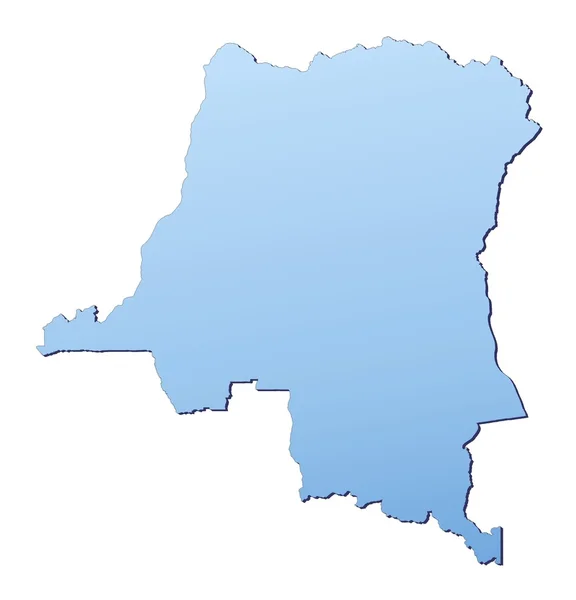 Democratic Republic of the Congo map — Stock Photo, Image