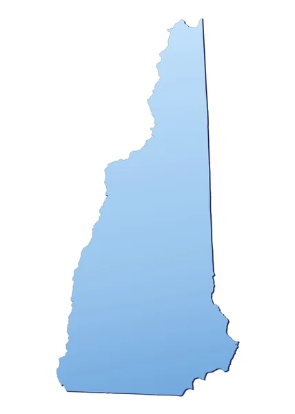 新しい Hampshire(Usa) マップ — ストック写真