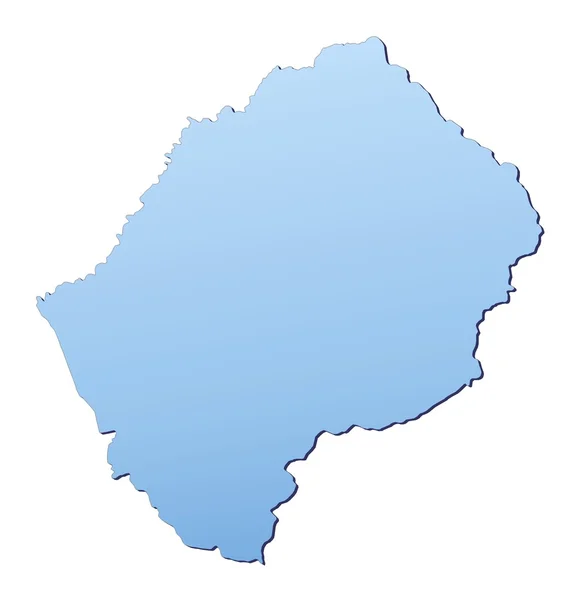 Mappa Lesotho — Foto Stock