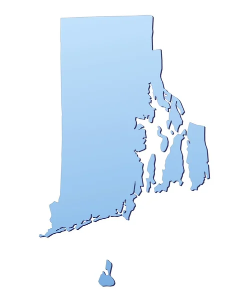 Rhode Island(Usa) mapa — Stock fotografie