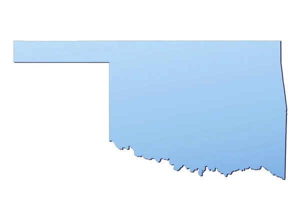 Mapa de Oklahoma (USA) — Foto de Stock