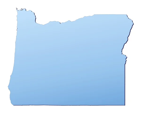 Oregon (Estados Unidos) mapa — Fotografia de Stock