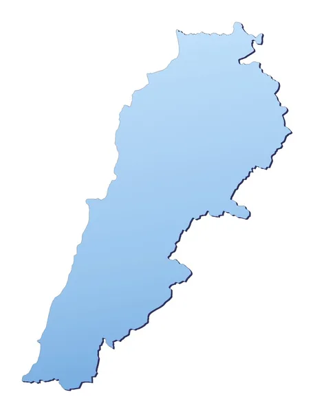 Lebanon map — Stock Photo, Image