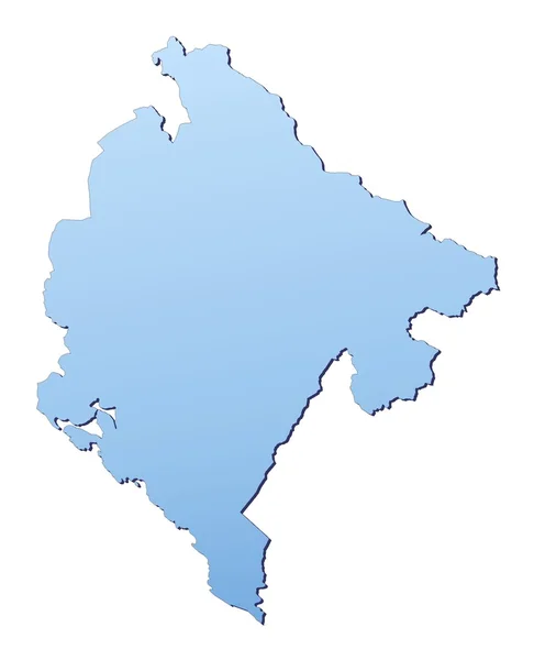 몬테네그로 지도 — 스톡 사진