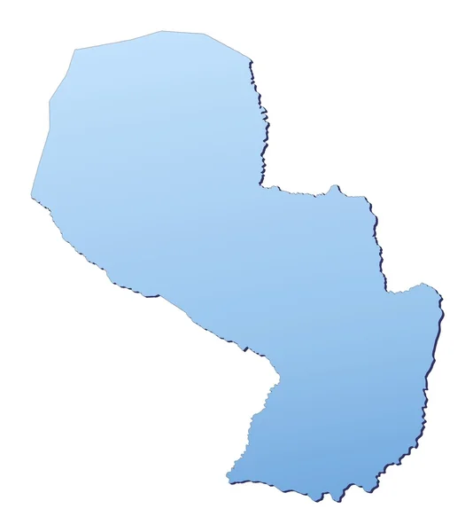 Парагвайская карта — стоковое фото