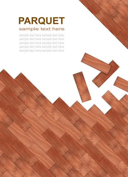 hafif kahverengi parke çapraz olarak koydu