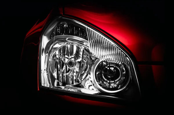 Сloseup of headlight — Stock Photo, Image