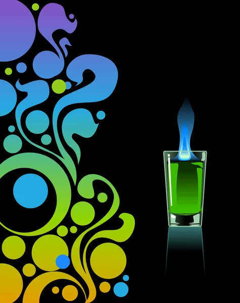 Glas Absinth. — Stockvektor