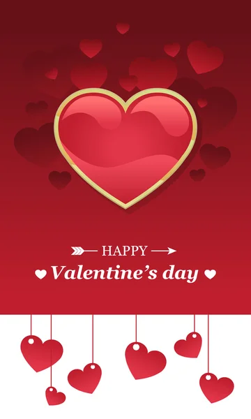 Tarjeta de San Valentín — Vector de stock