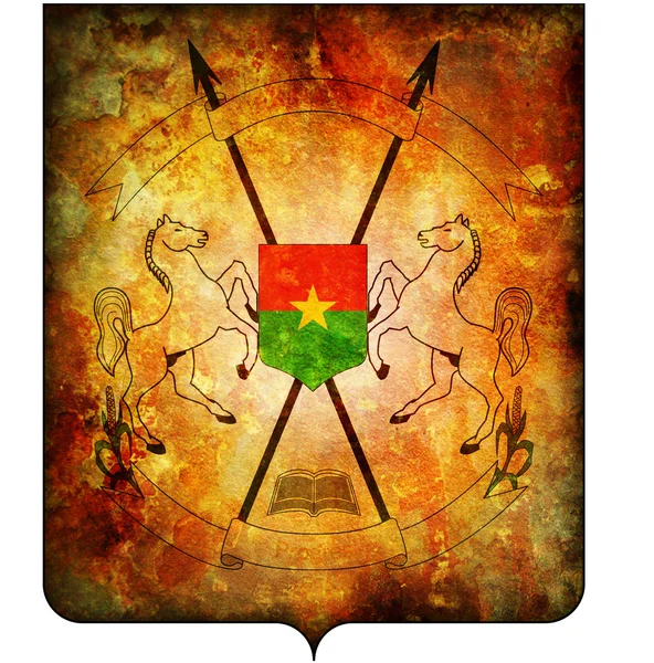 Burkina faso coat of arms — Stock Photo, Image