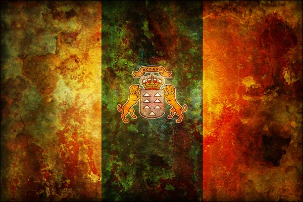 Прапор Канарських островів — стокове фото