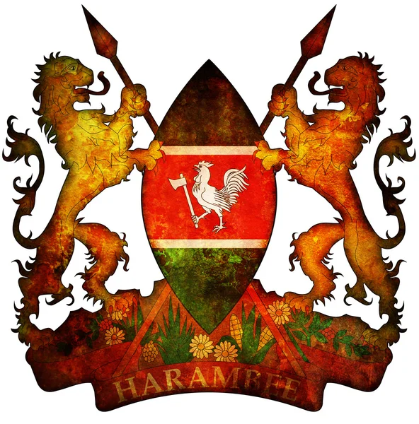 Escudo de armas kenya —  Fotos de Stock